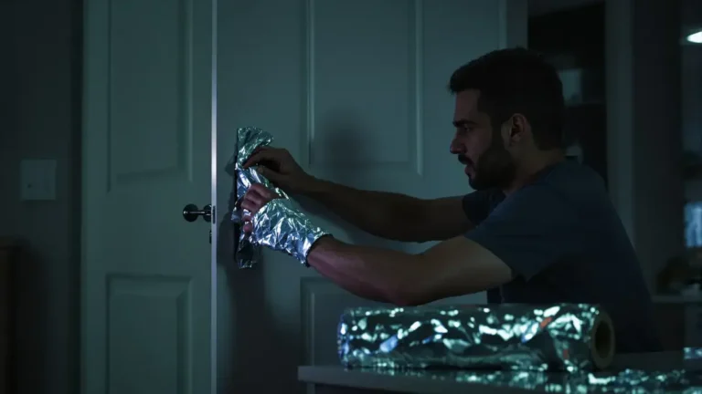 Questa nuova abitudine di avvolgere le maniglie delle porte con carta stagnola nasconde un motivo preoccupante