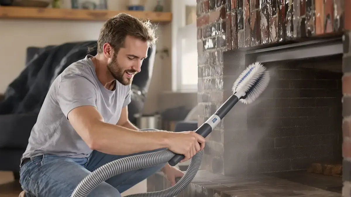 Pulire il camino senza salire sul tetto è possibile grazie a questo trucco dello spazzacamino