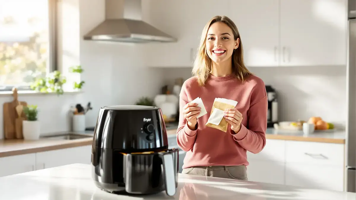 Trasforma la tua friggitrice ad aria senza sforzo grazie alle bustine di tè usate, un trucco da conoscere!